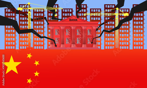 China's Banking System, Chinese property sector crisis, financial crisis,  Real Estate slump, stock market decline