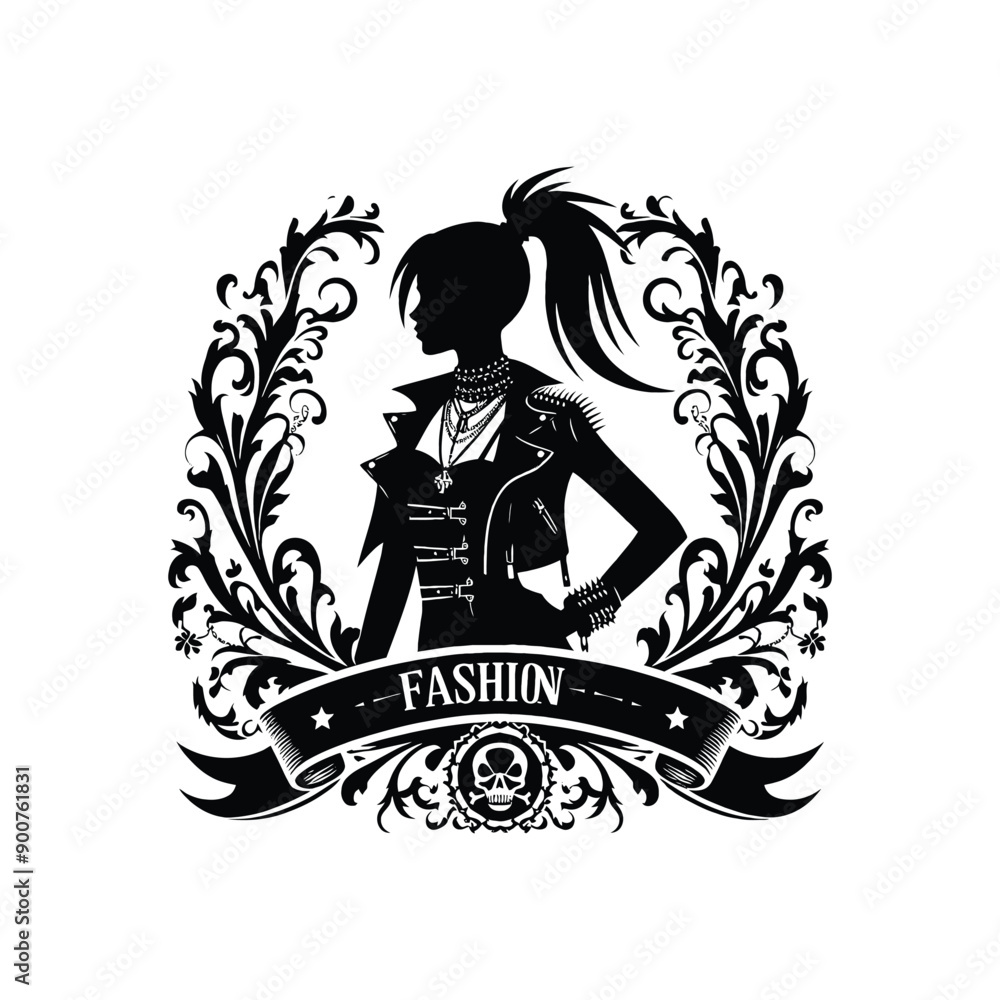 woman wearing Fashion Punk Rock woman wearing Fashion Punk Rock