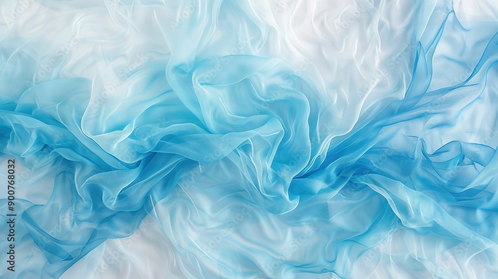 Obraz premium Blue and White Swirls on White Background