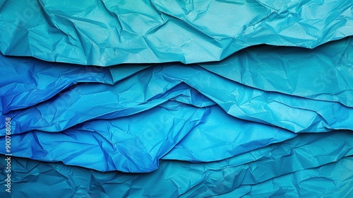 Wallpaper Mural   Blue paper with wavy pattern on lower half Torontodigital.ca