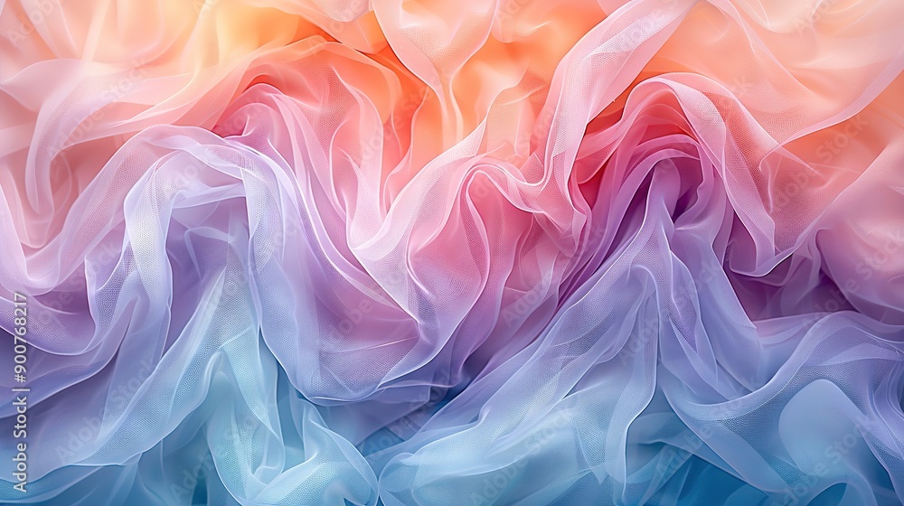Blue, pink, orange, and white wavy lines on a pink, orange, and blue background Blue, pink, orange, and white wavy lines on a pink, orange, and blue background