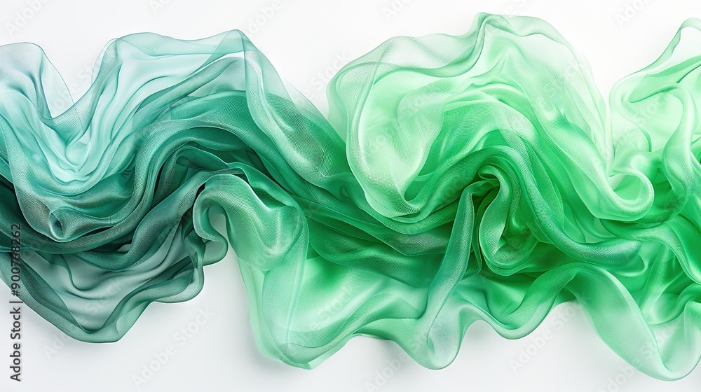 A zoomed-in image of an artwork resembling a flow of green and teal liquid on a white canvas A zoomed-in image of an artwork resembling a flow of green and teal liquid on a white canvas