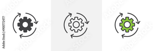 Implementation colored icon set