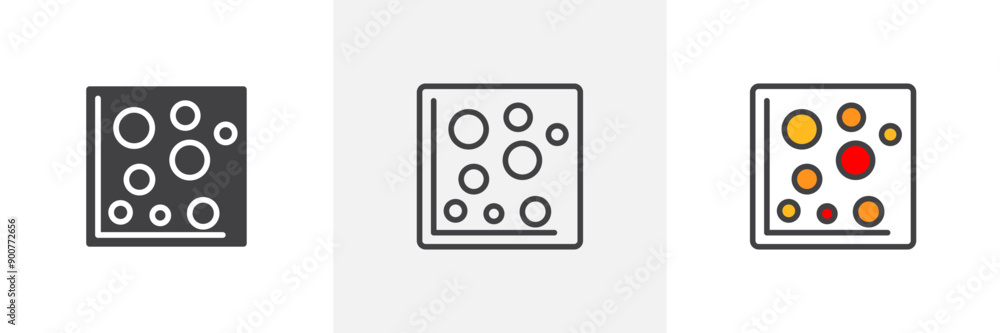 Heat Map colored icon set Heat Map colored icon set