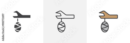 Cocoon colored icon set