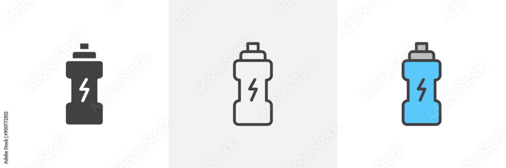 Isotonic colored icon set Isotonic colored icon set