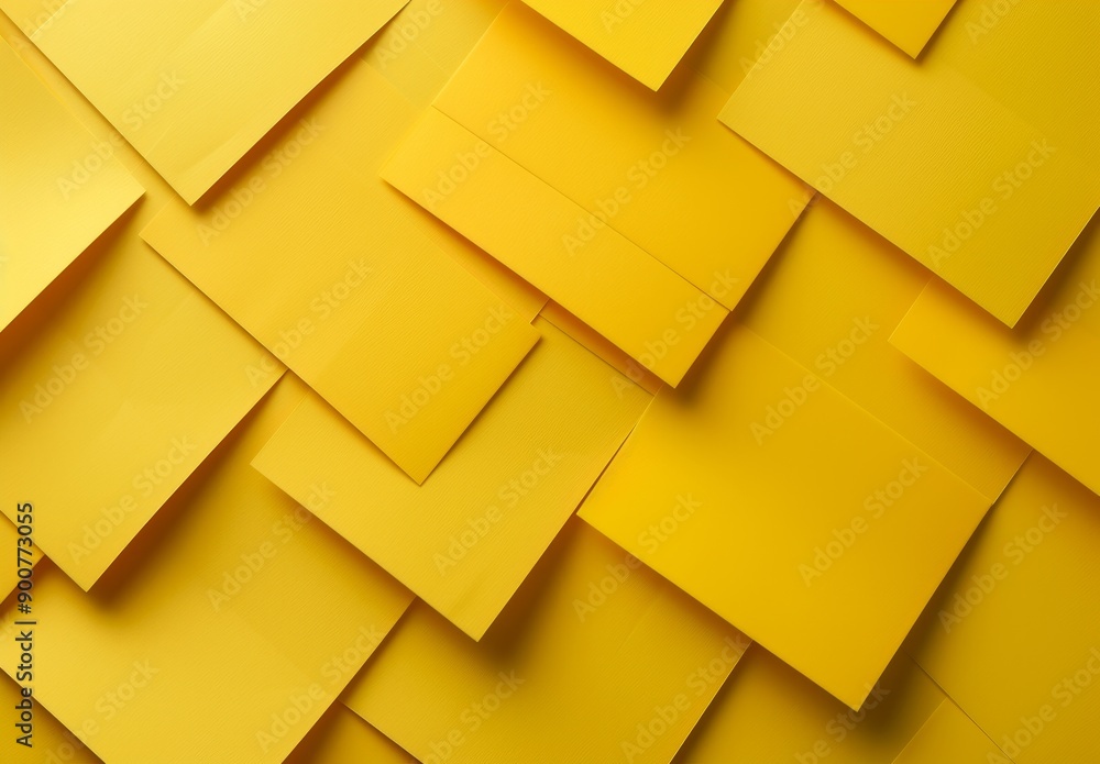 A flat lay of yellow sticky notes on an isolated background A flat lay of yellow sticky notes on an isolated background