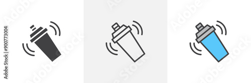 Shaker colored icon set