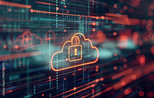 Secure Cloud Computing Illustration