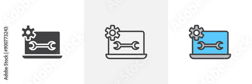 Software Engineering colored icon set