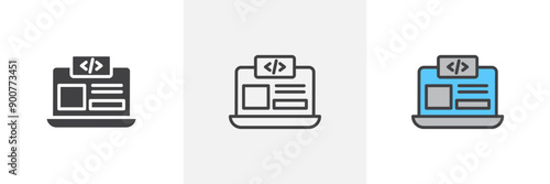 Front end colored icon set