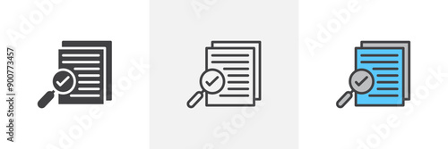 Auditors colored icon set