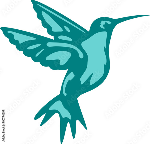 Hummingbird Vector Graphic