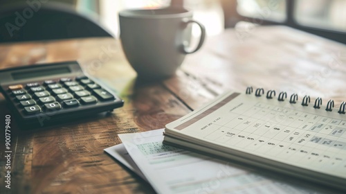 Financial Planning Tools: Calculator and Notepad for Debt Repayment Strategies