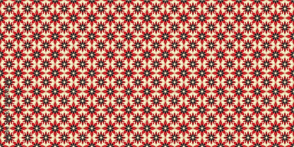 Red, black, and cream floral pattern, geometric, abstract, elegant, festive, holiday, Christmas.
Red, black, and cream floral pattern, geometric, abstract, elegant, festive, holiday, Christmas.