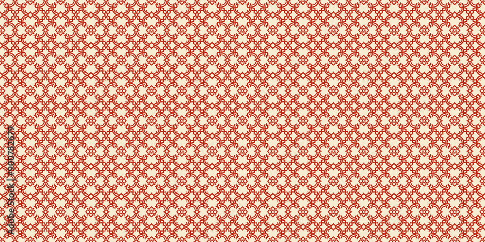 Red and cream intricate floral pattern for elegant, vintage, and traditional design projects.
Red and cream intricate floral pattern for elegant, vintage, and traditional design projects.