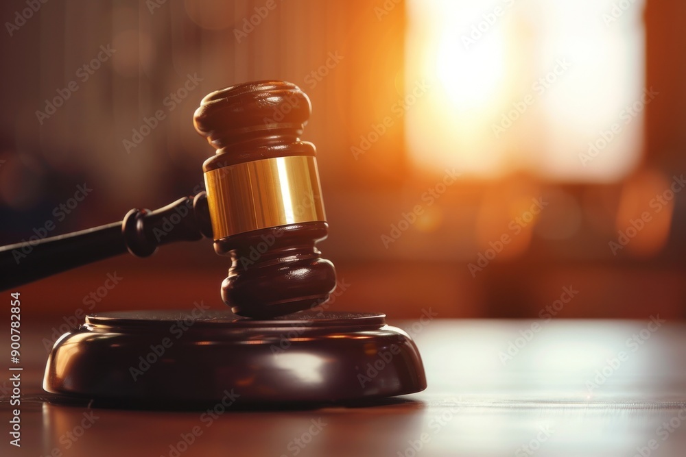 A bright image gavel being used in a legal proceeding copy space A bright image gavel being used in a legal proceeding copy space