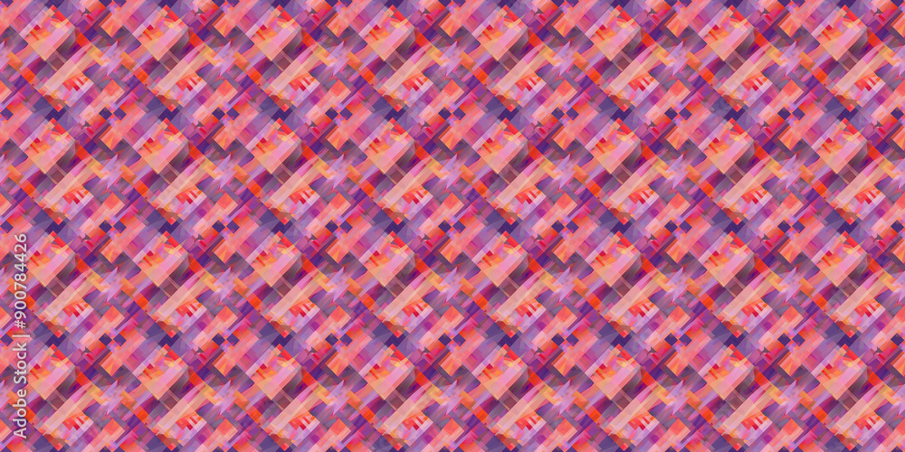 Abstract geometric pattern with pink, orange, and purple hues, perfect for modern and vibrant designs.
Abstract geometric pattern with pink, orange, and purple hues, perfect for modern and vibrant designs.