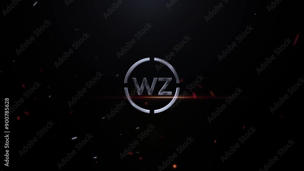 Monogram WZ Logo Video, Cinematic Wz Letter Logo Animation Trailer Monogram WZ Logo Video, Cinematic Wz Letter Logo Animation Trailer