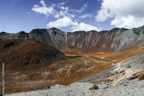 Top of Toluca's Snowy volcano, summit of the friar. Xinantecatl photo