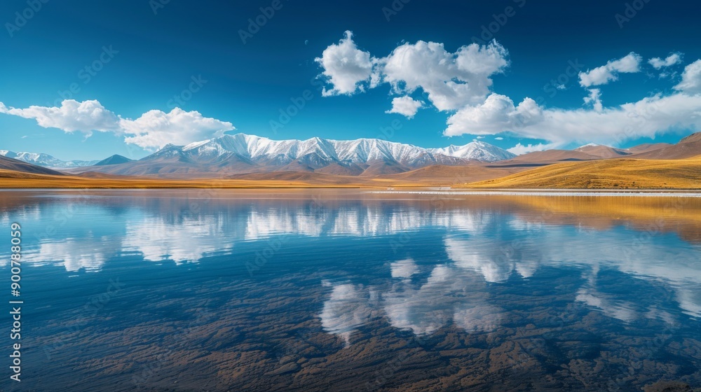 Obraz premium Beautiful Mountain Landscape Reflection