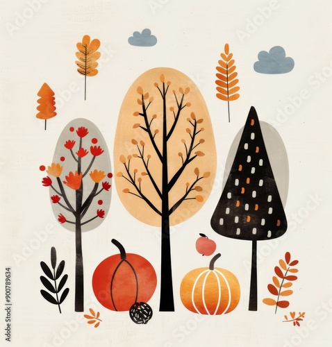 Autumn Forest Illustration