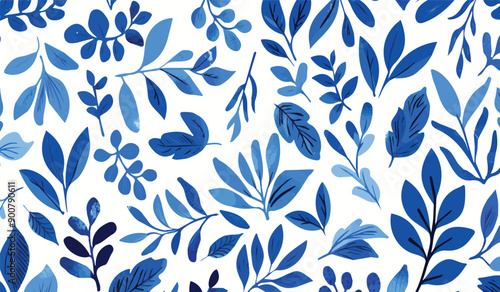 Wallpaper Mural Seamless floral pattern with abstract elements in a tropical botanical composition. Modern Matisse minimal style, perfect for floral posters, invites, greeting cards, or invitation designs. Vector. Torontodigital.ca