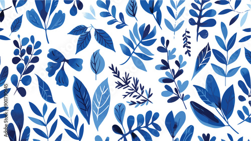 Seamless floral pattern with abstract elements in a tropical botanical composition. Modern Matisse minimal style, perfect for floral posters, invites, greeting cards, or invitation designs. Vector.