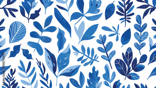 Seamless floral pattern with abstract elements in a tropical botanical composition. Modern Matisse minimal style, perfect for floral posters, invites, greeting cards, or invitation designs. Vector.