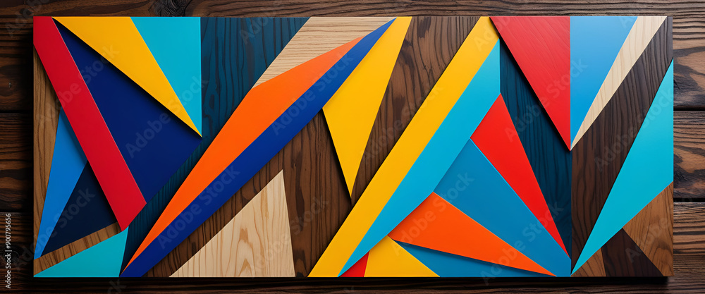custom made wallpaper toronto digitalillustrazione con elementi geometrici astratti a tema contemporaneo