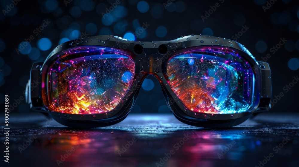 Goggles with Cosmic Reflections Goggles with Cosmic Reflections