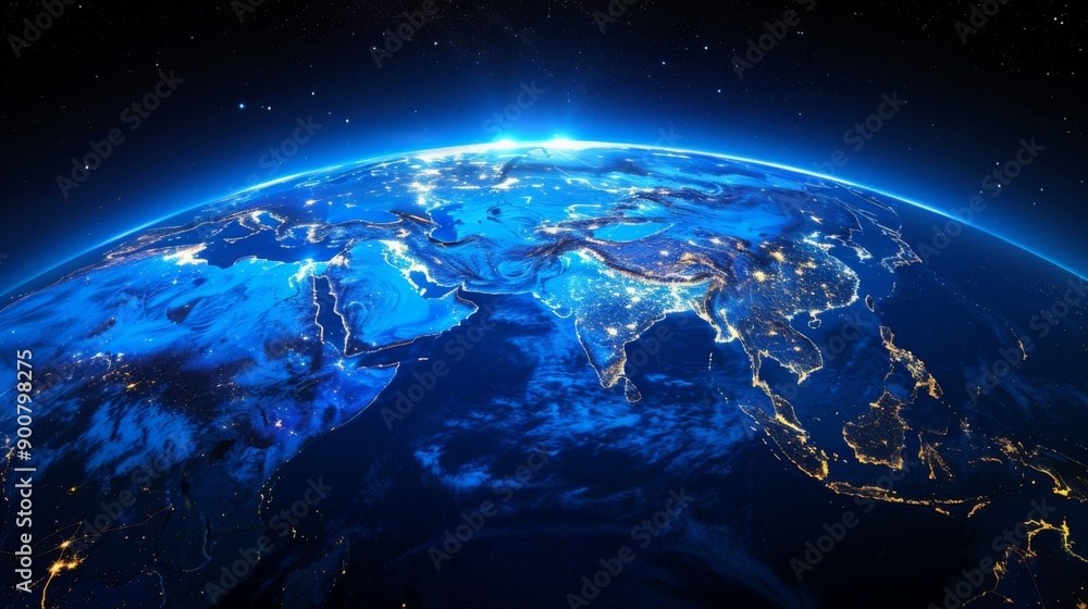 Fototapeta premium Earth at Night from Space