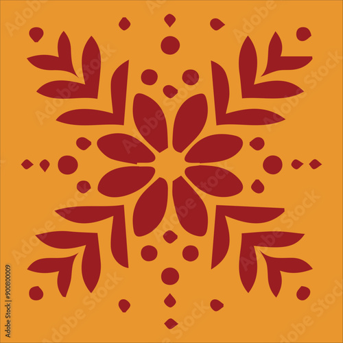 Beautiful vector graphic floral pattern design