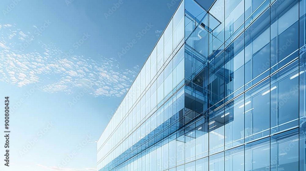 Modern Glass Office Building Modern Glass Office Building