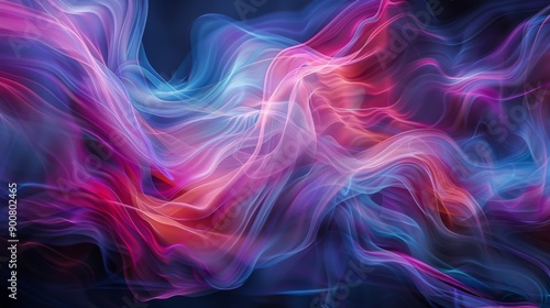Wallpaper Mural Abstract Colorful Smoke Waves Torontodigital.ca