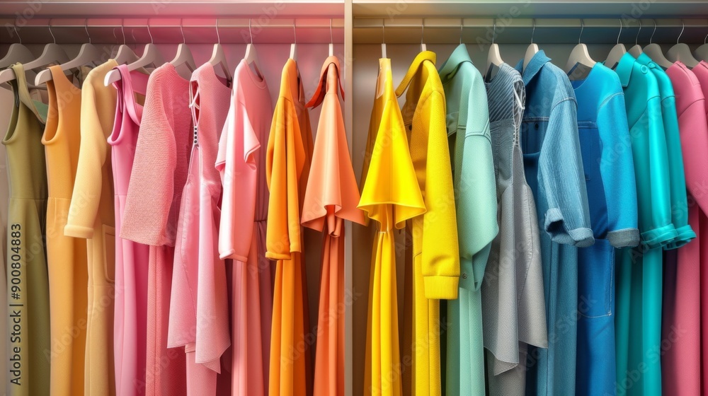 Colorful Clothing Wardrobe Colorful Clothing Wardrobe