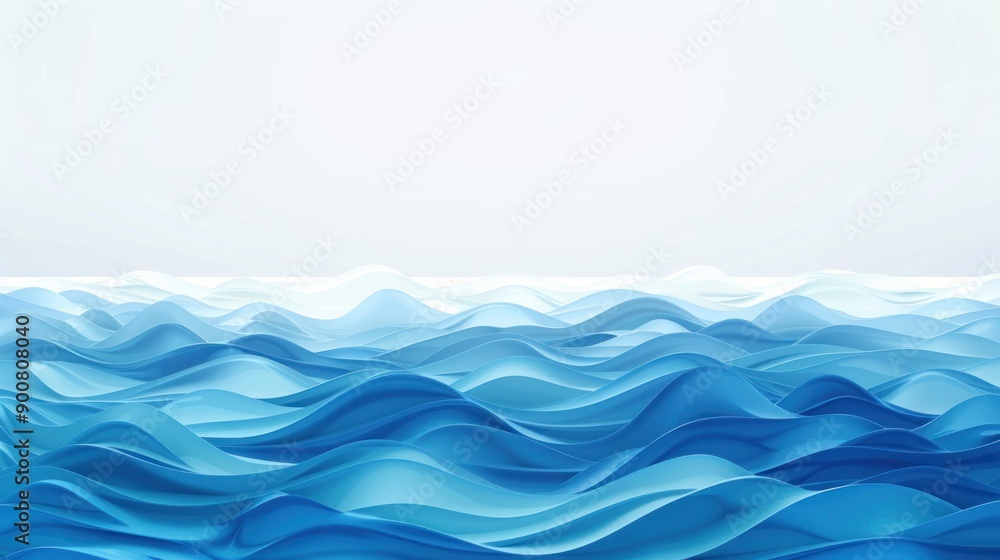 Blue waves abstract gradual background illustrate the sea or ocean water surface Blue waves abstract gradual background illustrate the sea or ocean water surface