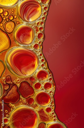 oil and water bubbles