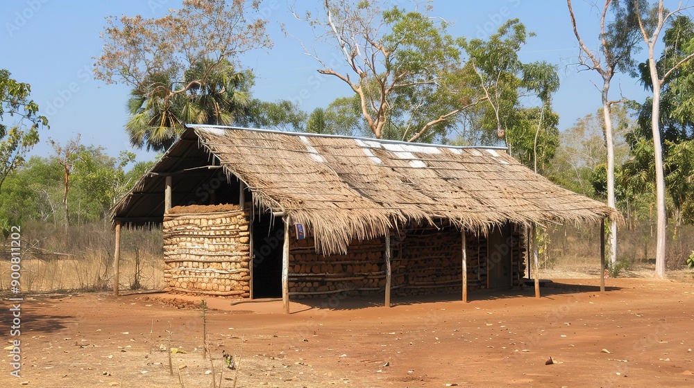 Traditional Thatched Hut in Rural Madagascar Traditional Thatched Hut in Rural Madagascar