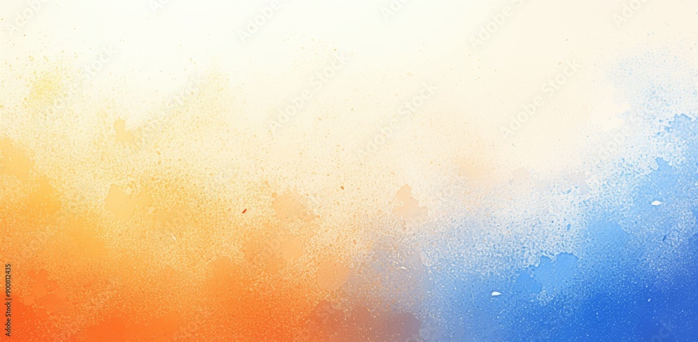 Abstract Gradient Background with Blue, Orange, and Yellow Colors, Grainy Texture and Blurred Edges in Minimalistic Style Abstract Gradient Background with Blue, Orange, and Yellow Colors, Grainy Texture and Blurred Edges in Minimalistic Style