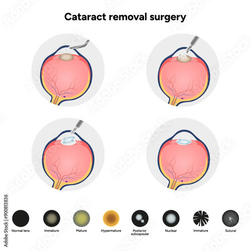 Cataract removal surgery and types cataract