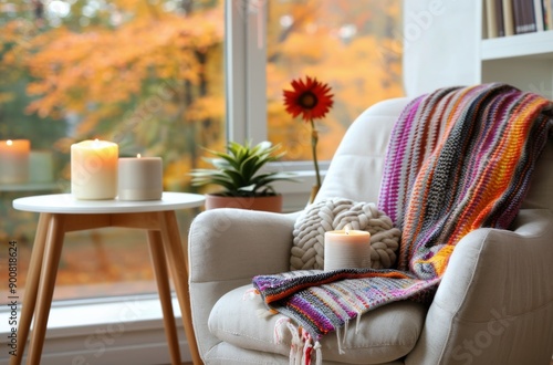 Cozy Autumn Window Seat