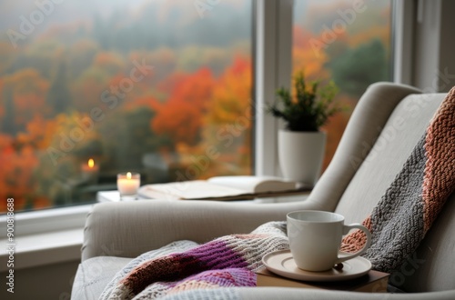 Cozy Autumn Window Seat