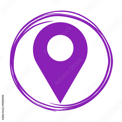 map pointer illustration location icon 