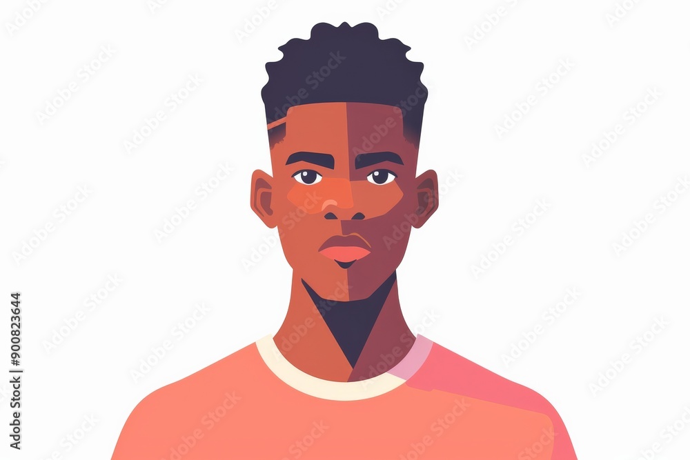 This illustration depicts a faceless person dressed in a pink shirt, highlighting a modern and abstract artistic style while focusing on anonymity and identity concepts. This illustration depicts a faceless person dressed in a pink shirt, highlighting a modern and abstract artistic style while focusing on anonymity and identity concepts.