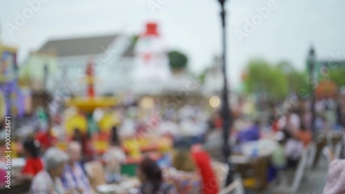 Wallpaper Mural Abstract bokeh blurry background for lighting festive celebration concept. illumination Torontodigital.ca