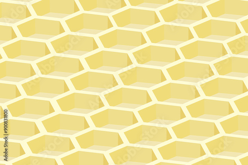 Abstract background with honeycomb texture - hand drawn vector illustration.