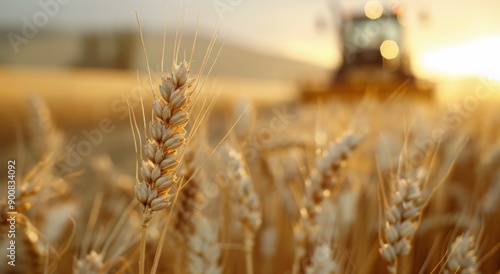 Wheat Field At Sunset
