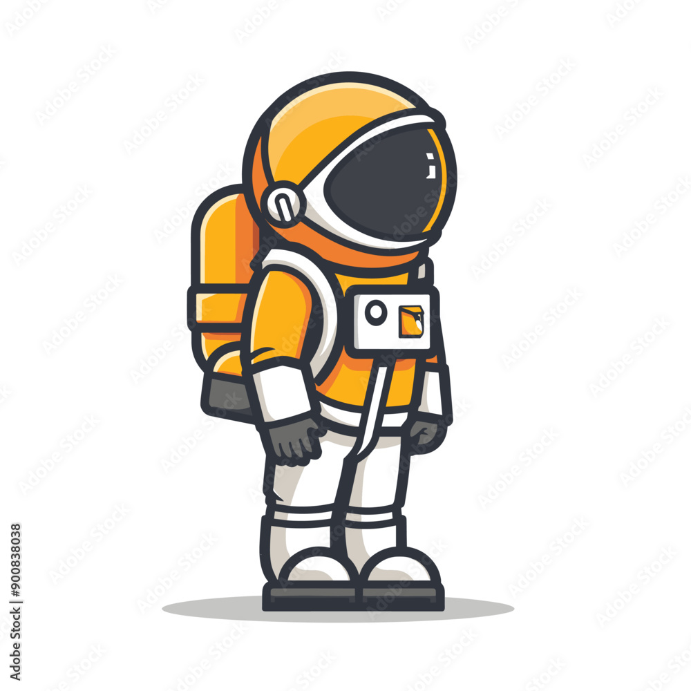Astronaut character. Astronaut in space suit. Vector illustration. Astronaut character. Astronaut in space suit. Vector illustration.