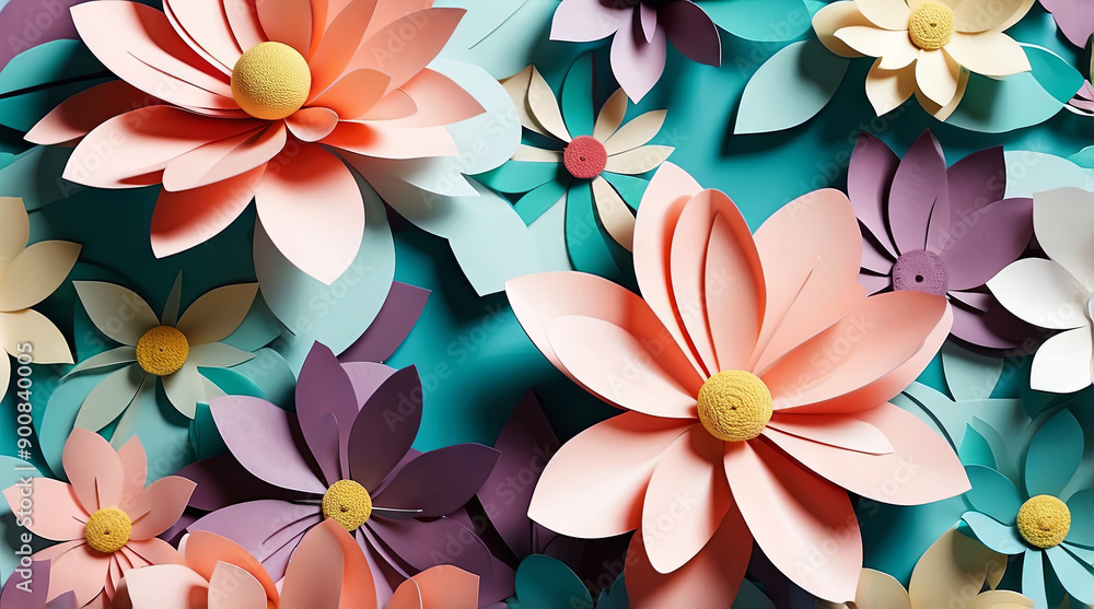 Obraz premium a 3d flower collage